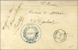 Cachet Provisoire POSTES / 1871 / EPINAL Au Recto D'une Lettre Avec Cachet De La Mairie D'Archettes Adressée En Franchis - Guerra Del 1870