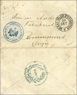 Cachet GR.BAD.FELDPOSTEXPEDITION 27 OKT Sur Lettre En Franchise Pour La Mairie De Remiremont Réexpédiée Au Val D'Ajol, A - Oorlog 1870