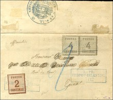 Cachet Encadré Bleu K:PR / FELDPOST-RELAIS N°65 / Als. N° 2 + 3 Paire Sur Lettre Avec Texte Daté Igney Le 3 Décembre 187 - Guerra Del 1870