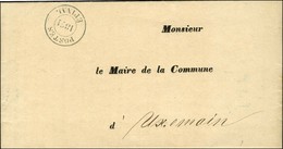 Cachet Provisoire POSTES / 1871 / EPINAL Sur Lettre Avec Texte Daté Le 26 Janvier 1871, Au Verso Cachet Allemand PREFECT - Guerre De 1870