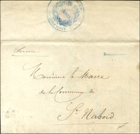 Griffe Provisoire Bleue REMIREMONT Sur Lettre Avec Texte Daté D'Epinal Le 17 Novembre 1870 Adressée En Franchise, Au Ver - War 1870