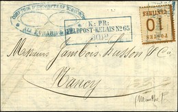 Cachet Encadré Bleu K:PR / FELDPOST-RELAIS N°65 / Als. N° 5 Sur Lettre Avec Texte Daté De Mirecourt Le 28 Décembre 1870  - Guerra De 1870