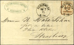 Càd SCHIRMECK / Alsace N° 5 Sur Lettre Pour Strasbourg. 1871. - SUP. - Guerra De 1870