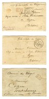 Lot De 3 Lettres De La Garde Mobile Des Vosges Dont 2 Avec Texte. - TB. - Guerra Del 1870