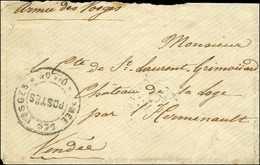 Cachet ARMEE DES VOSGES / POSTES / Qer Gal Sur Lettre En Franchise Pour La Vendée. Au Verso, Càd D'arrivée 6 MARS 1871.  - Oorlog 1870