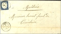 Càd AIME / * / Sardaigne N° 12 Sur Lettre Pour Moutiers. 1859. - TB. - 1849-1876: Klassik