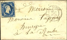 Grille / Sardaigne N° 2 (filet Effleuré) Càd AIX-LES-BAINS / * Sur Lettre Pour La Roche. 1853. - TB. - 1849-1876: Periodo Clásico