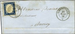 Càd ALBERTVILLE / * / Sardaigne N° 12 Sur Lettre Pour Annecy. 1859. - TB. - 1849-1876: Klassieke Periode