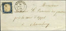 Càd BEAUFORT / * / Sardaigne N° 12 Sur Lettre Pour Chambéry. 1859. - TB. - 1849-1876: Klassieke Periode