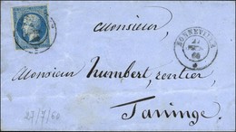 Càd BONNEVILLE / * / N° 14 (leg Def) Sur Lettre Pour Taninges. 1860. - TB. - R. - 1849-1876: Klassieke Periode