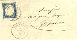 Càd DOUVAINE / * / Sardaigne N° 12 (infime Def) Sur Lettre Pour Thonon. 1859. - TB. - R. - 1849-1876: Klassik