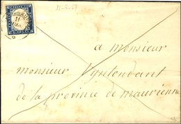 Càd LANS LE BOURG / * / Sardaigne N° 12 Sur Lettre Pour St Jean De Maurienne. 1857. - TB. - 1849-1876: Periodo Classico