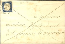 Càd LANS LE BOURG / * / Sardaigne N° 12 Sur Lettre Pour St Jean De Maurienne. 1857. - TB. - 1849-1876: Periodo Clásico