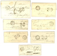 Lot De 7 Lettres Taxées Avec Très Bons Textes De L'Armée D'Orient. - TB. - Army Postmarks (before 1900)