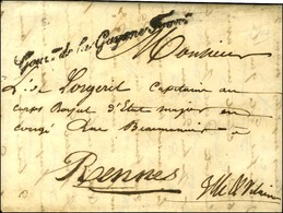 Lettre Avec Texte Daté De '' Cayenne Le 31 Mars 1844 '' Adressée En Franchise à Rennes, Au Recto Très Rare Marque De Fra - Maritieme Post