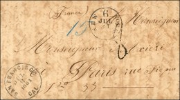 Lettre Avec Texte Daté De '' Papara, Le 11 Mai 1861 '' Pour Paris. Càd SAN FRANCISCO 8 Juillet Et Càd NEW YORK 31 Juille - Maritieme Post