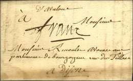 '' D'Avallon '' (L N° 1) + '' Franc '' (L N° 4) Sur Lettre Avec Texte Daté 1762. - TB. - Autres & Non Classés