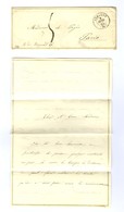 Càd T 15 AVALLON (83) Sur Lettre Romantique Pour Paris. 1845. - SUP. - Other & Unclassified