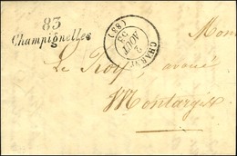 Cursive 83 / Champignelles Càd T 15 CHARNY (83). 1853. - TB / SUP. - Other & Unclassified