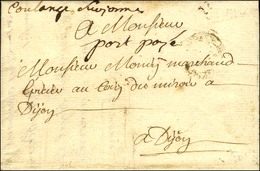 '' Coulange Sur Yonne '' (L N° 3) + '' Port Payé '' (L N° 4) Sur Lettre Avec Texte Daté 1752. - TB / SUP. - R. - Altri & Non Classificati