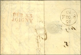 DÉB.83 / JOIGNY Rouge Sur Lettre Avec Texte Daté De Dorchester. 1818. - SUP. - R. - Altri & Non Classificati