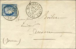 Càd T 18 MONTIGNY-LA-RESLE / YONNE / N° 60 (pd) Sur Lettre Pour Auxerre. 1876. - SUP. - RR. - Other & Unclassified