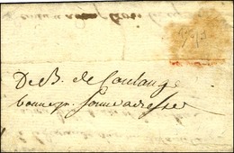 '' Deb De Coulange '' Au Recto 83 / NOYERS Bleu Sur Lettre Avec Texte Daté 1793. - TB. - Otros & Sin Clasificación