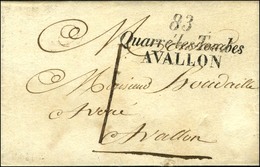 Cursive 83 / Quarré-les-Tombes / AVALLON Sur Lettre Avec Texte Daté 1830 Adressée Localement Et Taxée 1. - SUP. - RR. - Andere & Zonder Classificatie