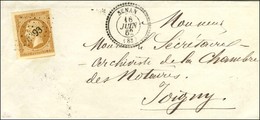 PC 4393 / N° 13 Càd T 22 SENAN (83) Sur Lettre Locale Pour Joigny. 1862. - TB / SUP. - Altri & Non Classificati