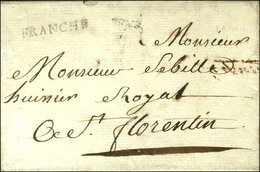 SENS (L N° 3) + FRANCHE (L N° 5) Sur Lettre Avec Texte Daté 1784. - TB / SUP. - R. - Otros & Sin Clasificación