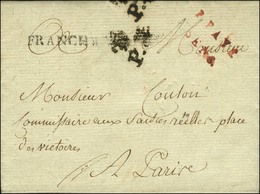 P.PAYE / SENS Rouge (L N° 6) + FRANCHE (L N° 5) Sur Lettre Avec Texte Daté 1791 Pour Paris, à L'arrivée PP Fleur De Lys. - Otros & Sin Clasificación