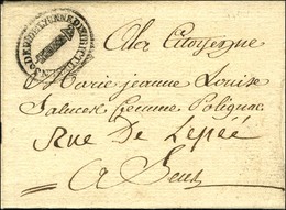 Cachet Révolutionnaire DISTRICT DE SENS / DEP DE L'YONNE Au Recto D'une Lettre Avec Texte Daté 1794 Adressée Localement. - Altri & Non Classificati