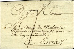 83 / FLORENTIN (St Limé) Sur Lettre Avec Texte Daté De Perecy Le 14 Août 1792 Pour Paris. - TB / SUP. - R. - Other & Unclassified