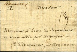 '' Vermenton '' (L N° 2) Sur Lettre Avec Texte Daté 1760. - TB. - Other & Unclassified