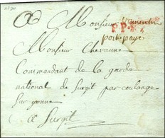 Lettre Avec Texte Daté De Vermenton 1790, Au Recto '' Port Payé '' (L N° 3). - TB. - Sonstige & Ohne Zuordnung