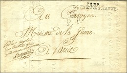 P.83.P. / VILLENEUVE S. VANNE (NR De Villeneuve L'Archevêque) Sur Lettre Avec Texte Daté An 6 Pour Paris, Au Recto P.P.  - Other & Unclassified