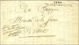 P.83.P. / VILLENEUVE S. VANNE (NR De Villeneuve L'Archevêque) Sur Lettre Avec Texte Daté An 6 Pour Paris, Au Recto P.P.  - Sonstige & Ohne Zuordnung