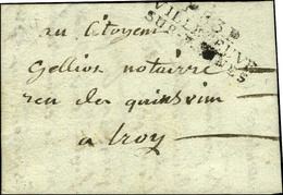 P.83.P. / VILLENEUVE / SUR VANNE (NR De Villeneuve L'Archevêque) Sur Lettre Avec Texte Daté 1803. - TB. - Otros & Sin Clasificación
