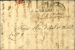 DEB 83 / VILLENEUVE / L'ARCHEVEQUE Sur Lettre Avec Texte Daté 1822. - TB. - Other & Unclassified