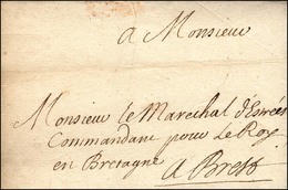 Lettre Avec Texte Daté '' Au Camp De Ville Sur Haine '' Pour Le Maréchal D'Estrées. 1697. - TB. - Legerstempels (voor 1900)