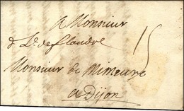 '' De L De Flandre '' Sur Lettre Daté Au Camp De Louvain Le 2 Septembre 1705. - TB / SUP. - R. - Legerstempels (voor 1900)