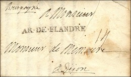 AR.DE.FLANDRE Sur Lettre Avec Texte Daté Au Camp De Frelinghen Le 8 Septembre 1706. - TB / SUP. - R. - Marques D'armée (avant 1900)