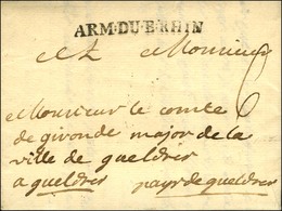 ARM:DU.B:RHIN (N°7A 18) Sur Lettre Avec Texte Daté Au Camp De Vrendance Le 16 Octobre 1762. - SUP. - R. - Legerstempels (voor 1900)