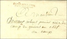 Don D HOLLANDE / TROUPES Foises Rouge Sur Lettre Avec Texte Non Daté. - SUP. - R. - Army Postmarks (before 1900)