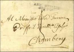 ARM. D'ITALIE / 4me DON Sur Lettre Avec Texte Daté De Nice Le 28 Messidor An 7 Pour Chambéry. - TB / SUP. - Army Postmarks (before 1900)
