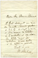 BERLIOZ Hector (1803-1869), Compositeur Et Chef D'orchestre. - Autres & Non Classés