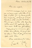 ZOLA Émile (1840-1902), écrivain. - Altri & Non Classificati