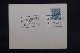 FRANCE - Type Mercure Avec Surcharge De La Libération Sur Carte De Lyon En 1944 - L 31190 - Libération