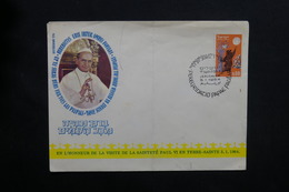 ISRAËL - Enveloppe Souvenir De La Visite Du Pape En 1964 - L 31217 - Cartas & Documentos