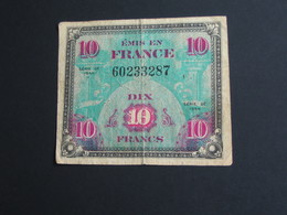 10 Francs - DRAPEAU FRANCE - Billet Du Débarquement -  Sans Série  **** EN ACHAT IMMEDIAT ****. - 1944 Vlag/Frankrijk